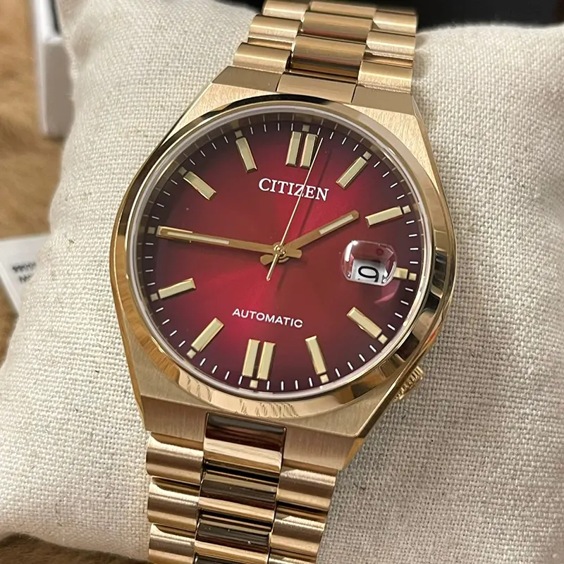 Citizen Tsuyosa Automatic Red Brown Dial Men’s Watch | NJ0153-82X